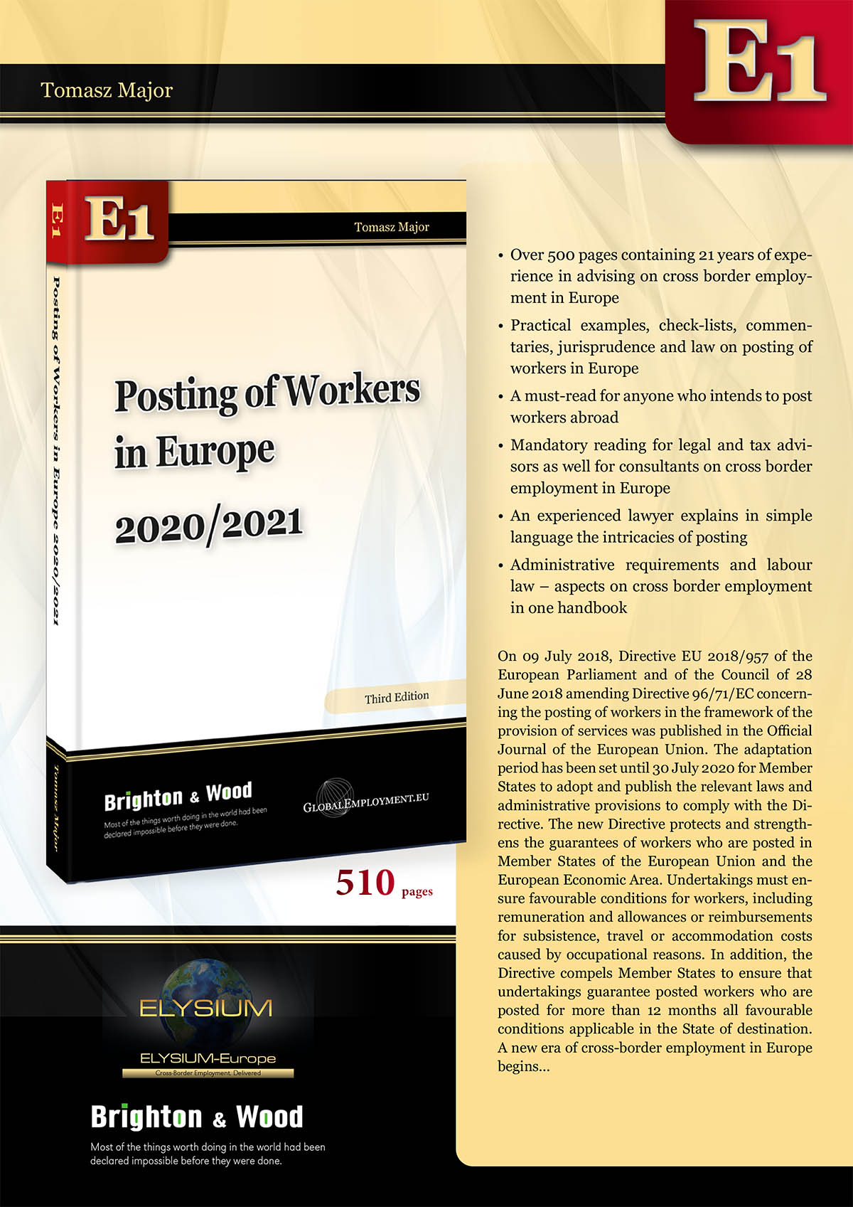 Posting of Workers in Europe 2020/2021